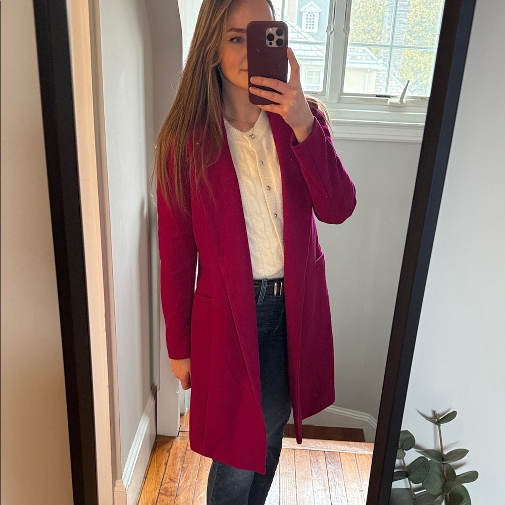 NAF NAF Women's Pink Coat